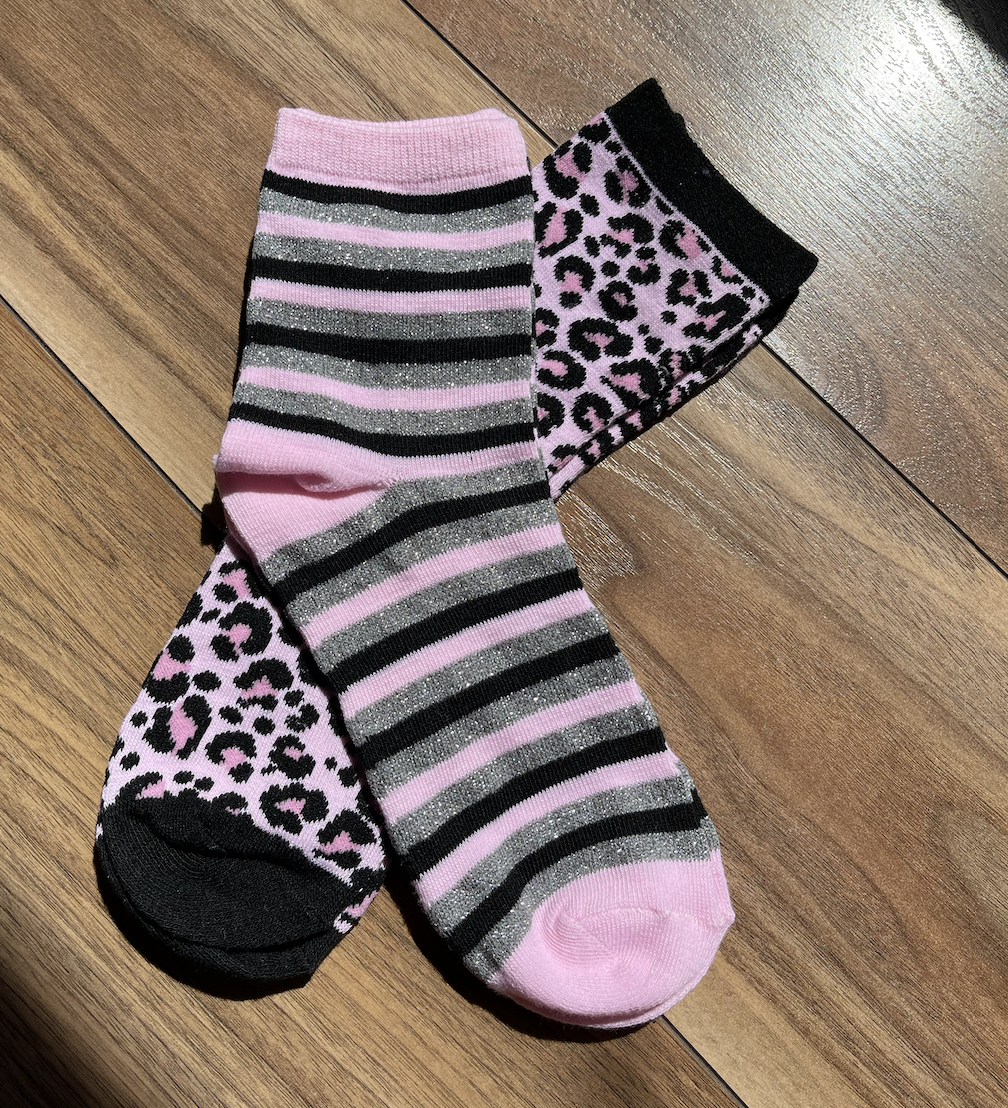 Socks - Black Animal Print