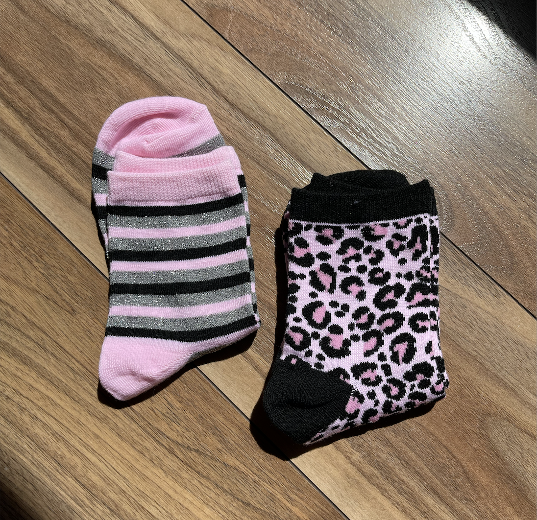 Socks - Black Animal Print