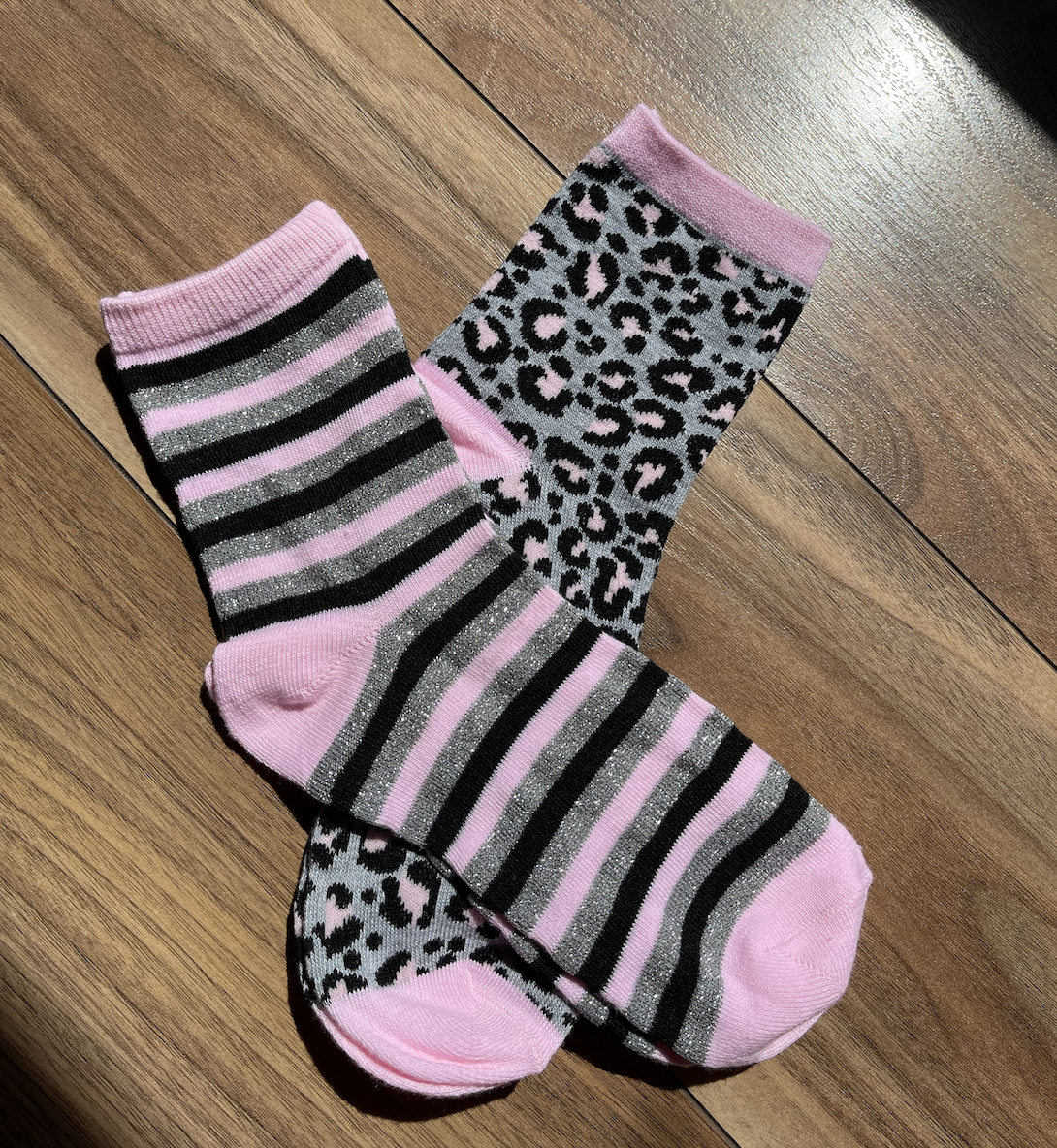 Socks - Gray Animal Print