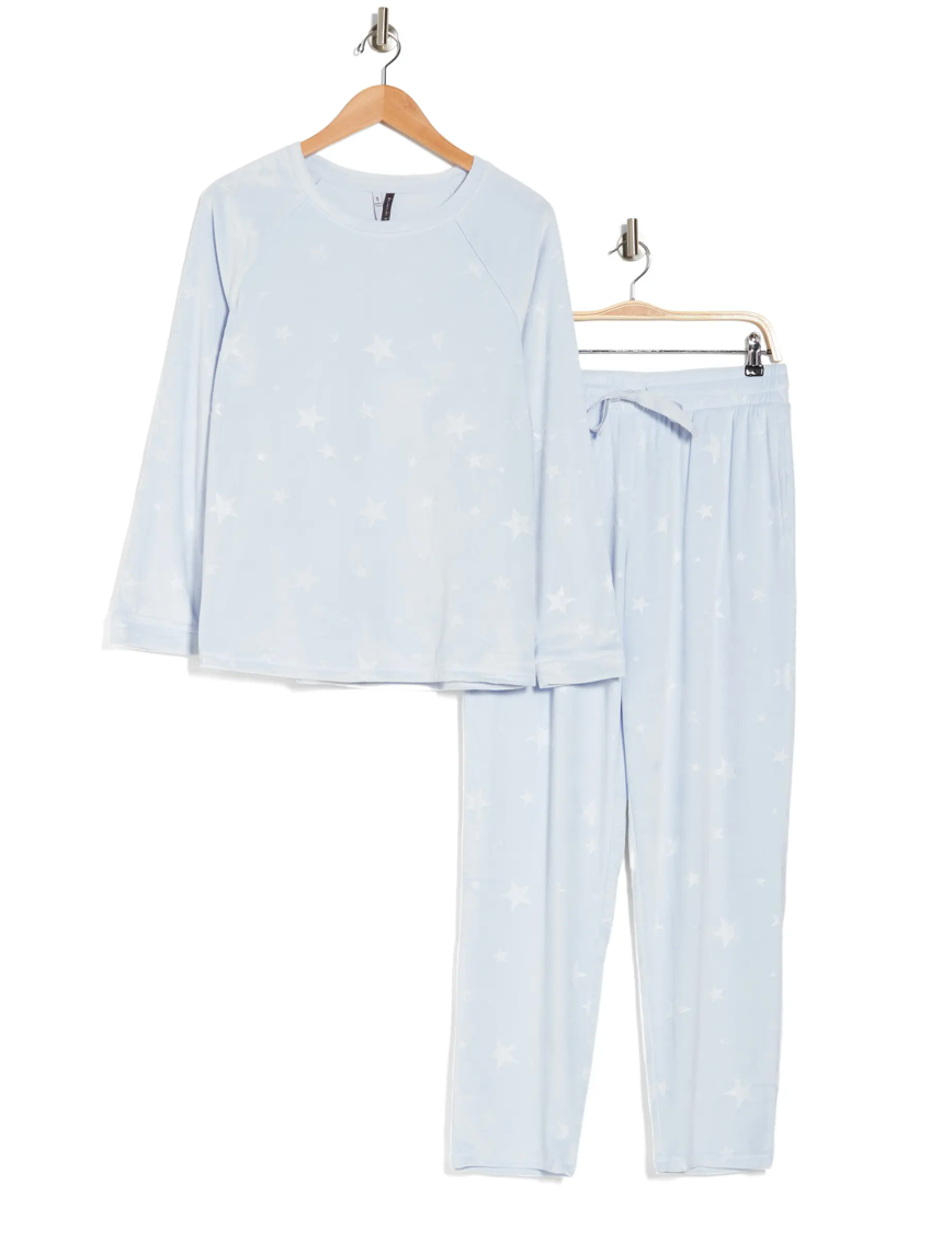 Two piece set - Baby blue stars